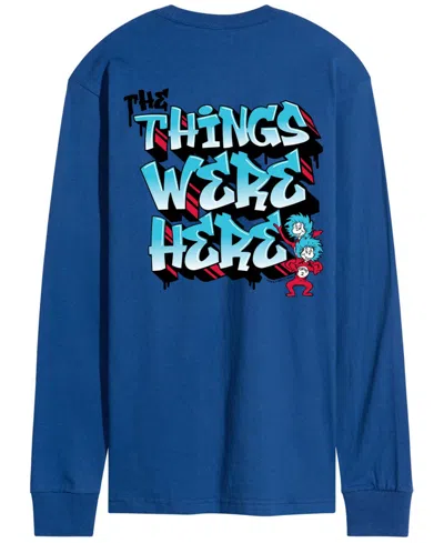 Airwaves Men's Dr. Seuss Things Were Hereâ Long-sleeve Graphic T-shirt In Blue