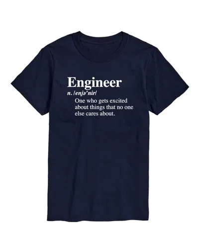 Airwaves Men's Engineer Definition Short Sleeve T-shirt In Blue