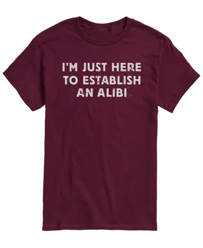 Airwaves Men's Establish Alibi Short-sleeve Graphic T-shirt In Maroon