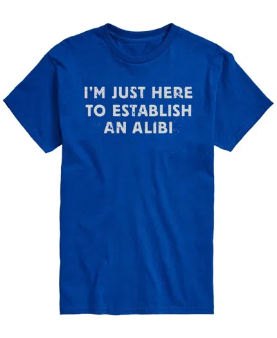 Airwaves Men's Establish Alibi Short-sleeve Graphic T-shirt In Royal Blue