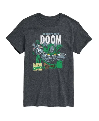 Airwaves Men's Fantastic Four Marvel Comics Dr. Doom Short-sleeve Graphic T-shirt In Gray