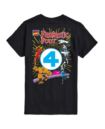 Airwaves Men's Fantastic Four Marvel Comics Short-sleeve Graphic T-shirt In Black