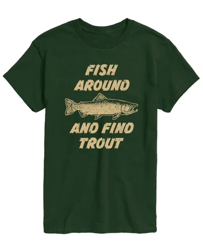Airwaves Men's Fish Around Short-sleeve Graphic T-shirt In Forest Green