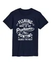 Airwaves Men's Fishing Solves Problems Short Sleeve T-shirt In Blue