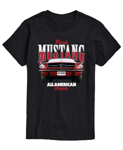 Airwaves Men's Ford 1965 Mustang Short-sleeve Graphic T-shirt In Black