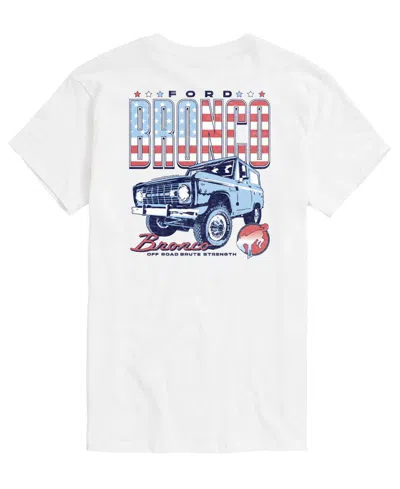 Airwaves Men's Ford 1970 Bronco American Short-sleeve Graphic T-shirts In White
