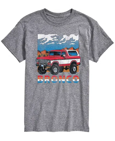 Airwaves Men's Ford Bronco Mountain View Short-sleeve Graphic T-shirt In Gray
