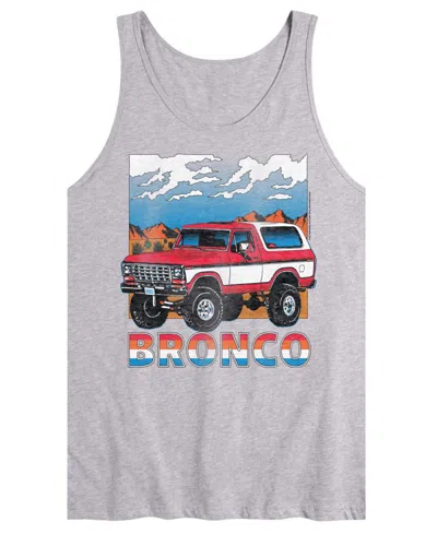 Airwaves Men's Ford Bronco Mountain View Sleeveless Graphic Tank T-shirts In Gray