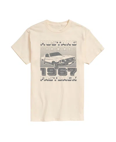 Airwaves Men's Ford Mustang Short Sleeve T-shirt In Beige,khaki