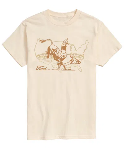 Airwaves Men's Ford Western Short-sleeve Graphic T-shirts In White