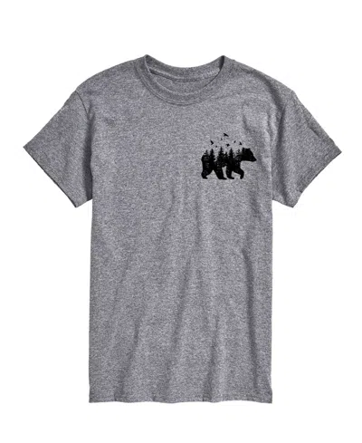 Airwaves Men's Forest Bear Short Sleeve T-shirt In Gray