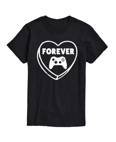 Airwaves Men's Forever Heart Video Games Printed Short-sleeve Graphic T-shirt In Blue