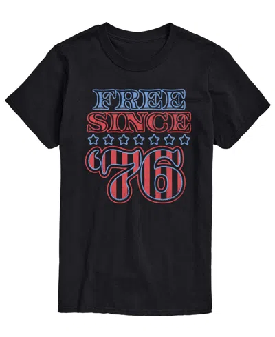 Airwaves Men's Free Since 76 Short-sleeve Graphic T-shirts In Black
