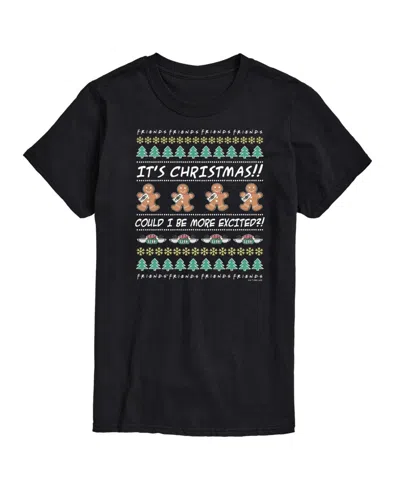 Airwaves Men's Friends Christmas Short Sleeve T-shirt In Black