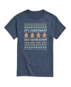 Airwaves Men's Friends Christmas Short Sleeve T-shirt In Blue