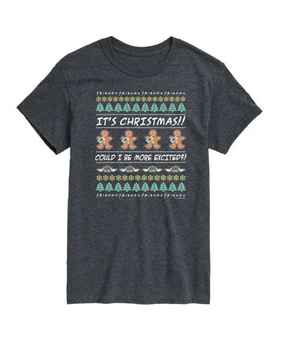 Airwaves Men's Friends Christmas Short Sleeve T-shirt In Gray