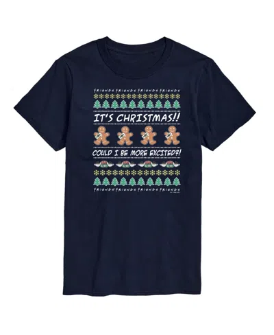 Airwaves Men's Friends Christmas Short Sleeve T-shirt In Navy