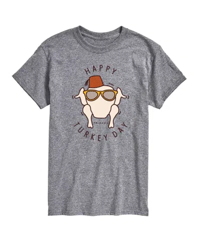 Airwaves Men's Friends Thanksgiving Short Sleeve T-shirt In Gray