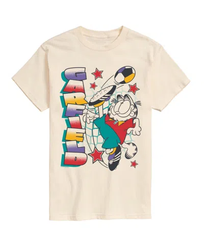 Airwaves Men's Garfield Soccer Graphic T-shirt In Cream
