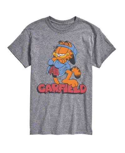 Airwaves Men's Garfield Streetwear Graphic T-shirt In Athletic Heather