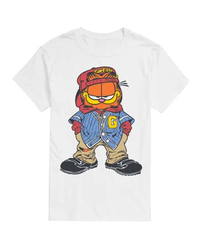 Airwaves Men's Garfield Streetwear Graphic T-shirt In White
