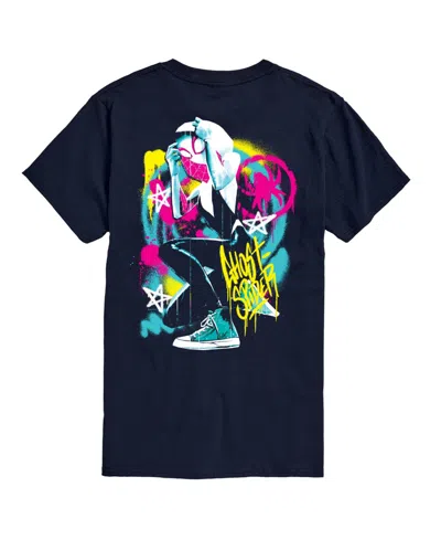 Airwaves Men's Ghost Spider Spray Paint Short-sleeve Graphic T-shirt In Blue