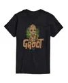 Airwaves Men's Guardians Of The Galaxy Groot Short Sleeve T-shirt In Black