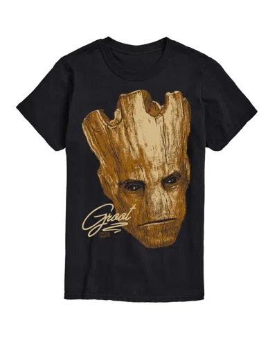 Airwaves Men's Guardians Of The Galaxy Groot Short Sleeve T-shirt In Black