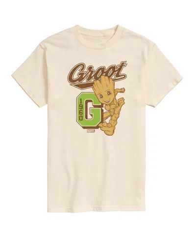 Airwaves Men's Guardians Of The Galaxy Groot Short Sleeve T-shirt In Neutral