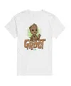 Airwaves Men's Guardians Of The Galaxy Groot Short Sleeve T-shirt In White