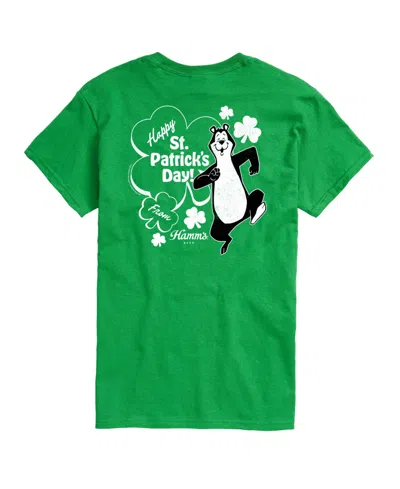 Airwaves Men's Hamm's Happy St. Paddy Bear Short-sleeve Graphic T-shirt In Green