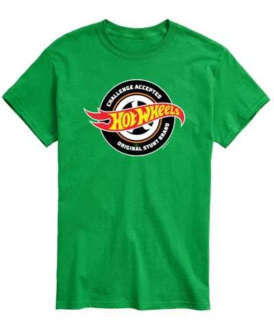 Airwaves Men's Hot Wheels Challenge Accepted Graphic T-shirt In Green