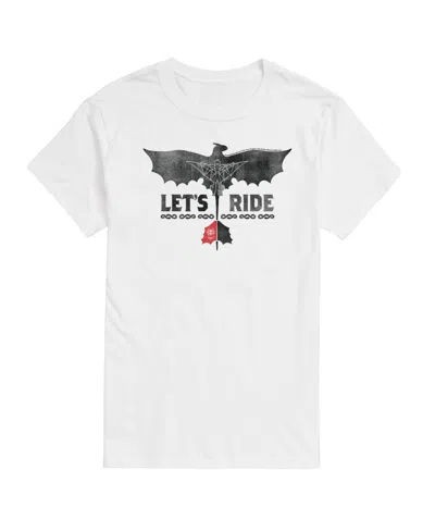 Airwaves Men's How To Train Your Dragon Lets Ride Short Sleeve T-shirt In White