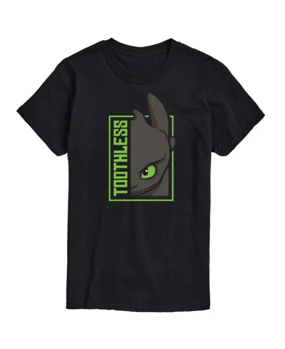 Airwaves Men's How To Train Your Dragon Toothless Short Sleeve T-shirt In Black