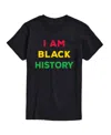 Airwaves Men's I Am Black History Month Short Sleeves T-shirt In Black