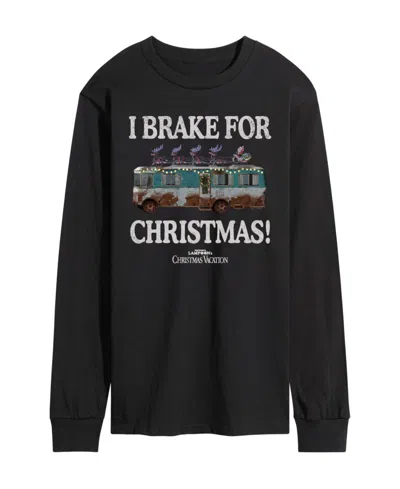 Airwaves Men's I Brake For Christmas Long-sleeve Graphic T-shirt In Black