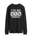 Airwaves Men's I Tell Dad Jokes Periodically Long Sleeve T-shirt In Black