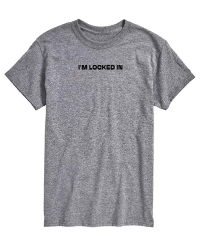 Airwaves Men's Im Locked In Short-sleeve Graphic T-shirt In Athletic Heather