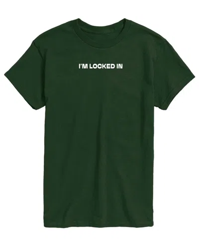 Airwaves Men's Im Locked In Short-sleeve Graphic T-shirt In Forest Green