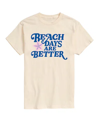 Airwaves Men's Instant Message Beach Days Are Better Graphic T-shirt In Cream