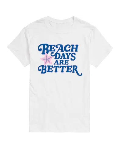 Airwaves Men's Instant Message Beach Days Are Better Graphic T-shirt In White