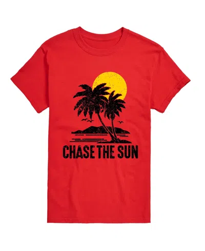 Airwaves Men's Instant Message Chase The Sun Graphic T-shirt In Red