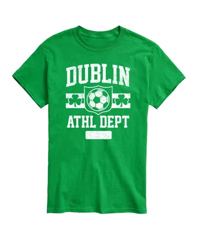Airwaves Men's Instant Message Dublin Athletic Dept Soccer Short-sleeve Graphic T-shirt In Green