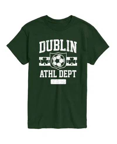 Airwaves Men's Instant Message Dublin Athletic Dept Soccer Short-sleeve Graphic T-shirt In Green