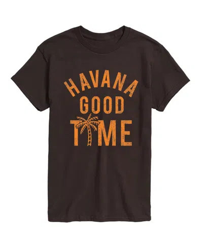 Airwaves Men's Instant Message Havana Good Time Graphic T-shirt In Dark Brown