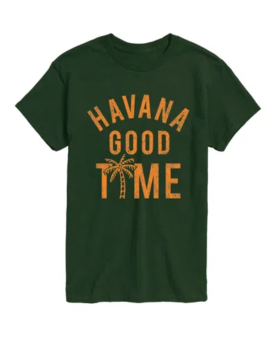 Airwaves Men's Instant Message Havana Good Time Graphic T-shirt In Forest Green