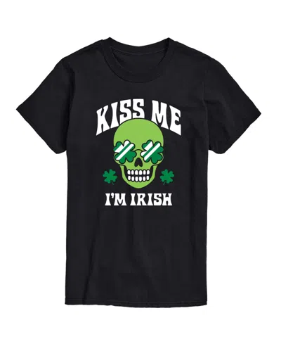 Airwaves Men's Instant Message Kiss Me I'm Irish Short-sleeve Graphic T-shirt In Black