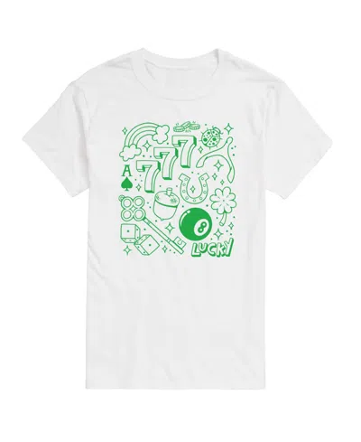 Airwaves Men's Instant Message Lucky Cluster Short-sleeve Graphic T-shirt In White