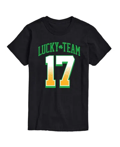 Airwaves Men's Instant Message Lucky Team 17 Short-sleeve Graphic T-shirt In Black