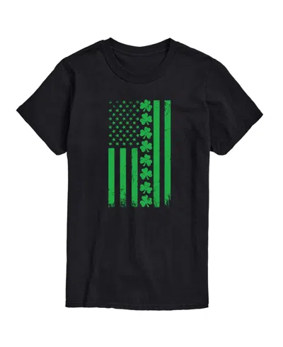 Airwaves Men's Instant Message Lucky Usa Flag Short-sleeve Graphic T-shirt In Black